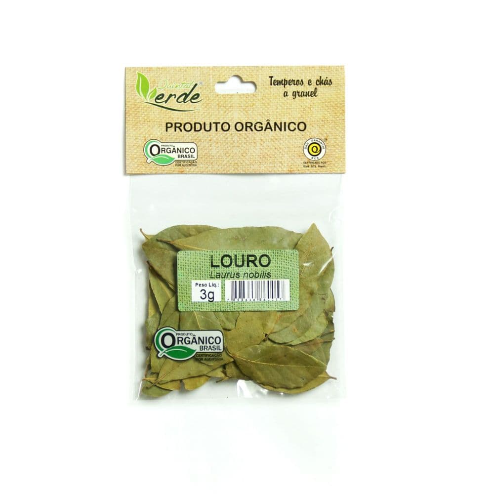 Louro Orgânico 3g - Quintal Verde