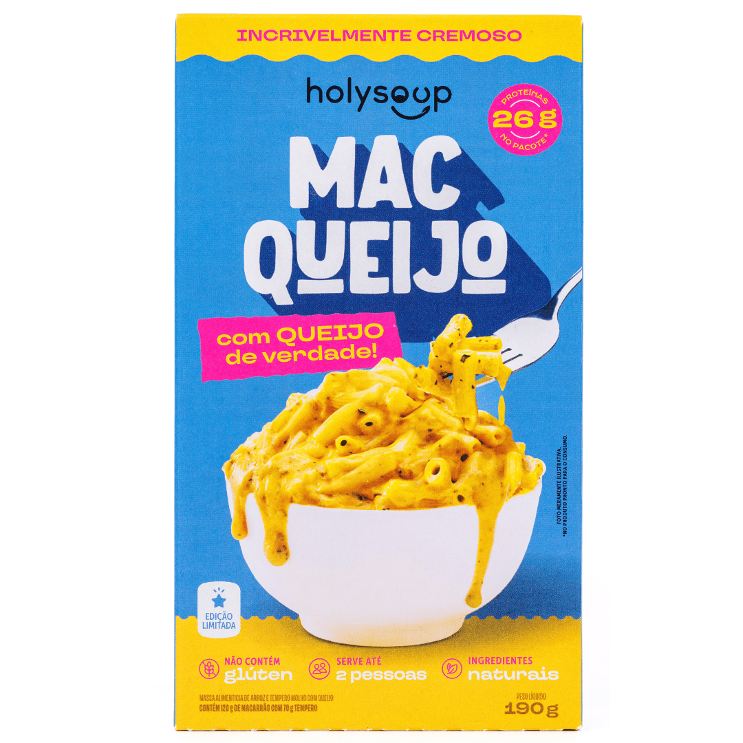 Mac Queijo Sem Glúten 190g - Holysoup