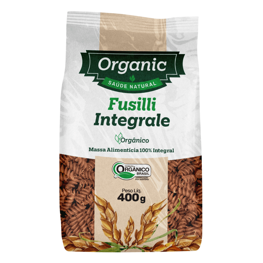 Massa Fusilli Integral Orgânica 400g - Organic