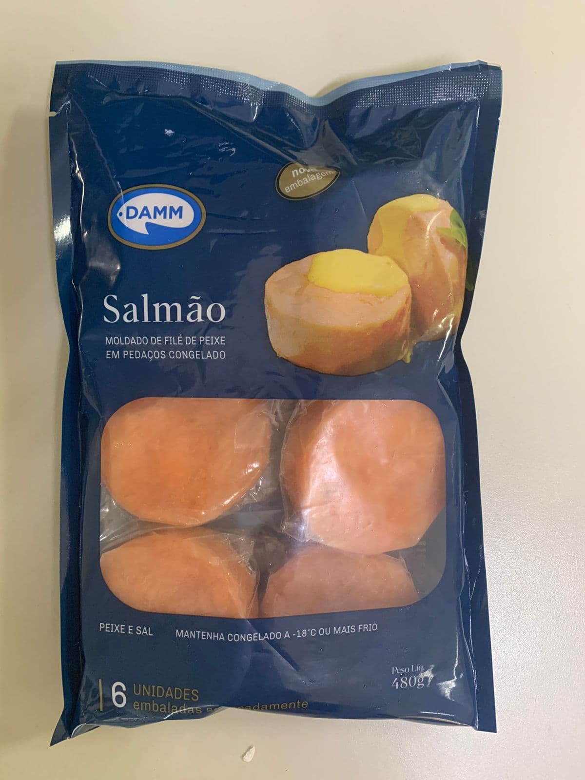 Medalhão de Salmão 480g - Damm