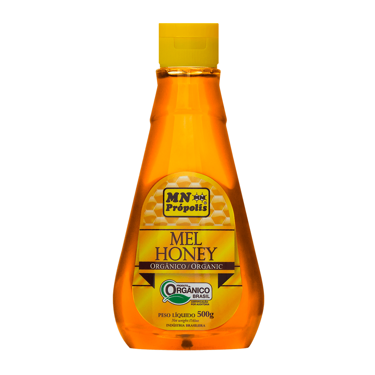 Mel Puro Orgânico Bisnaga 500g - MN Própolis