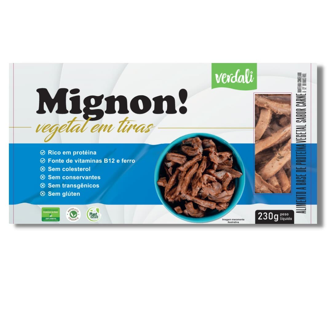 Mignon em Tiras Vegetal 230g - Verdali