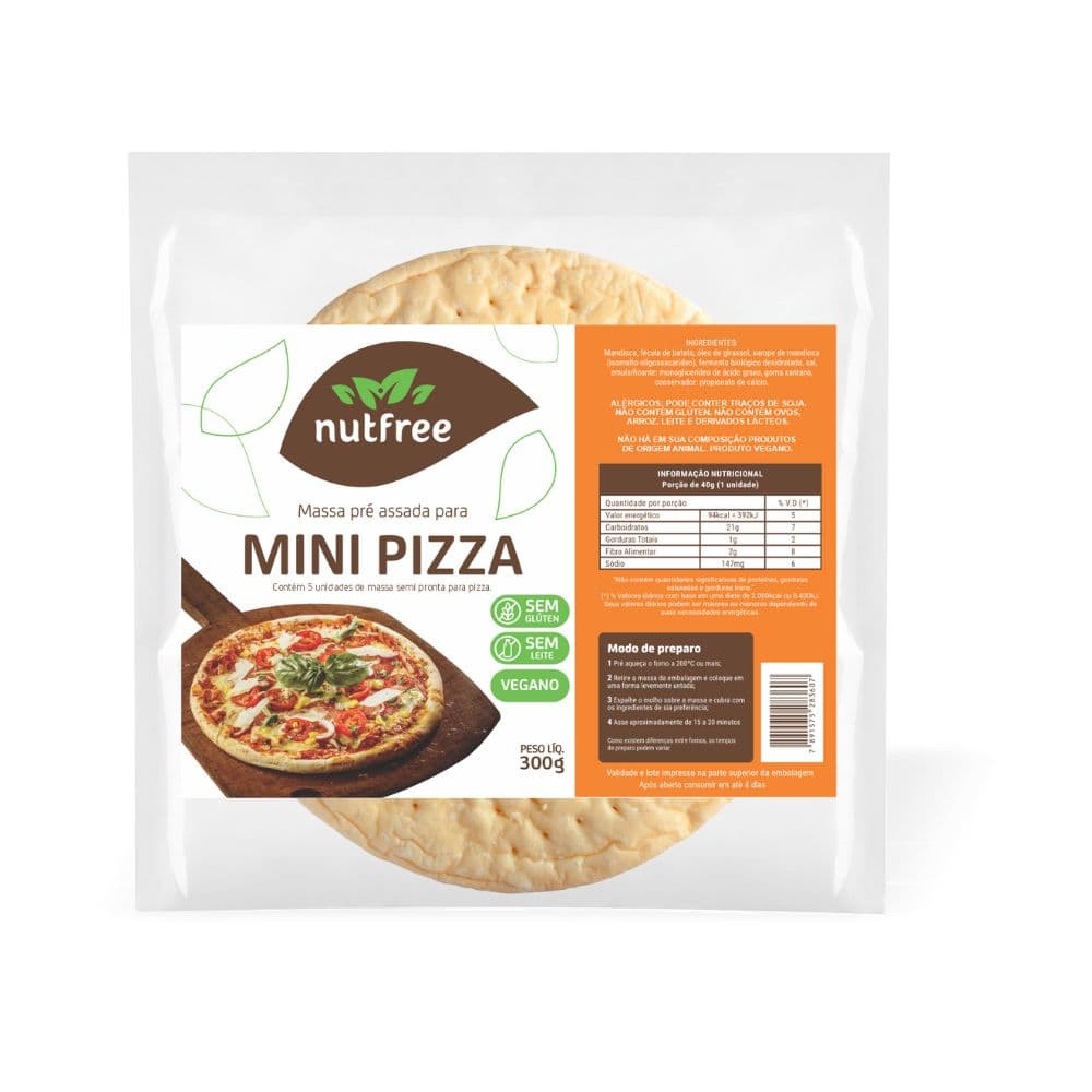 Mini Pizza Vegana 300g - NutFree