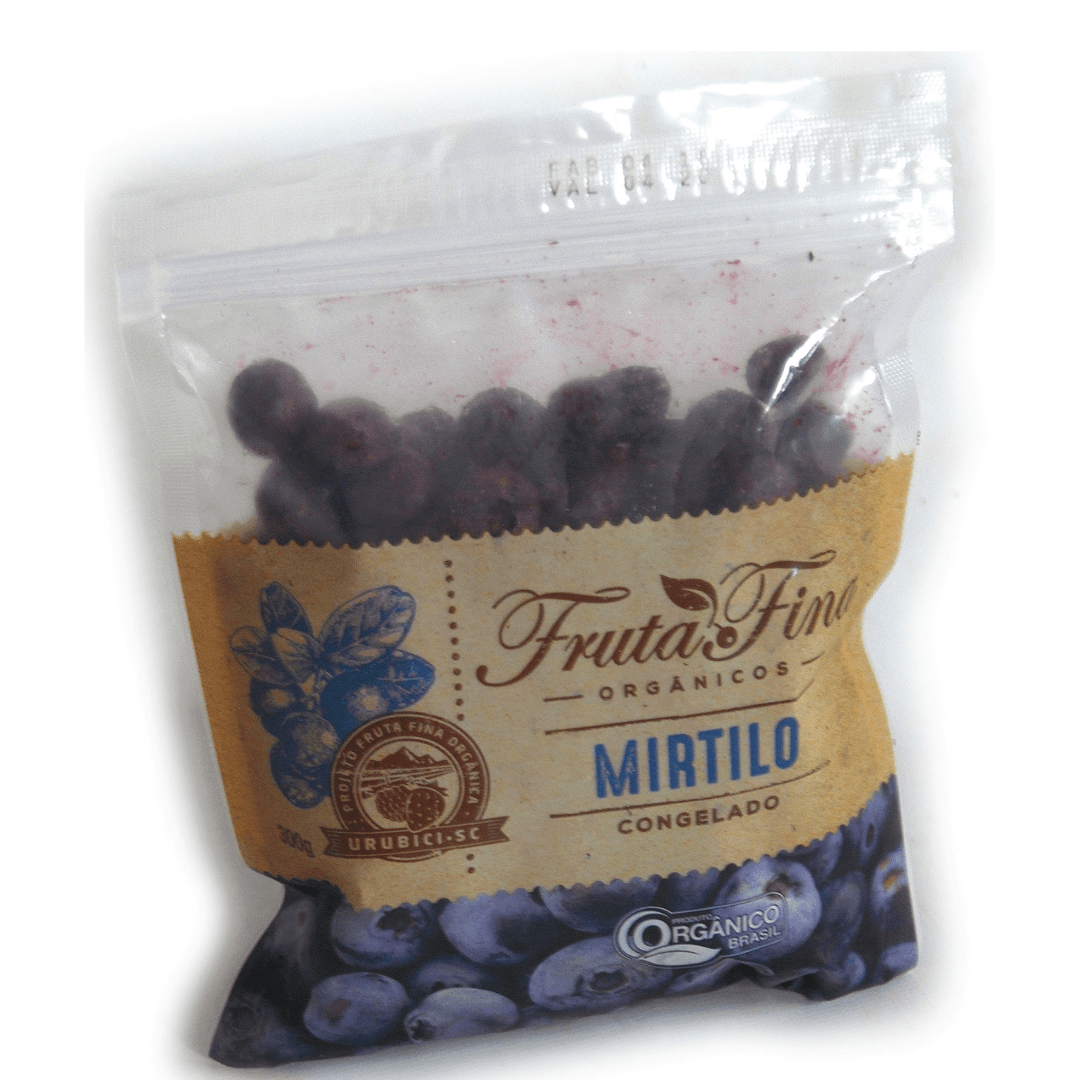 Mirtilo Orgânico Congelado 300g - Fruta Fina