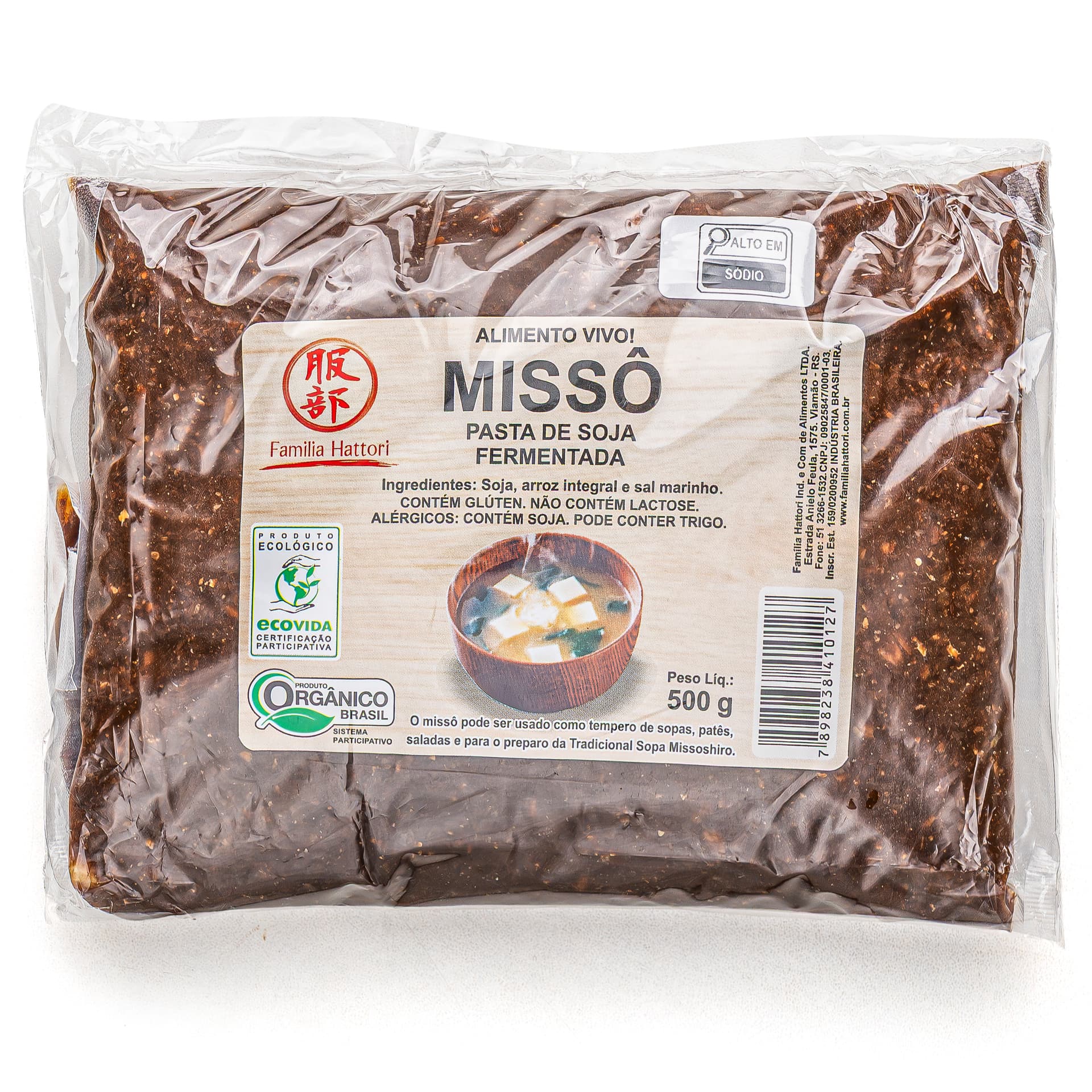 Missô Orgânico Vivo 500g - Familia Hattori