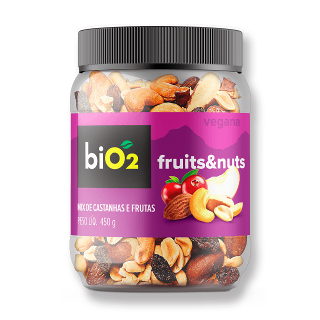 Mix de Castanhas e Frutas 450g - biO2