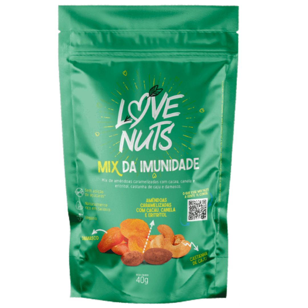 Mix de Nuts e Frutas Imunidade 40g - Love Nuts