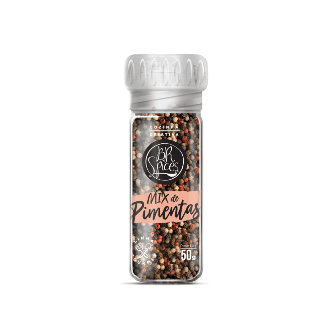 Mix de Pimentas Moedor 50g - Br Spices