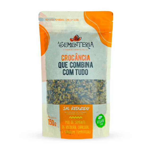 Mix de Sementes Sal Reduzido 150g - A Sementeria
