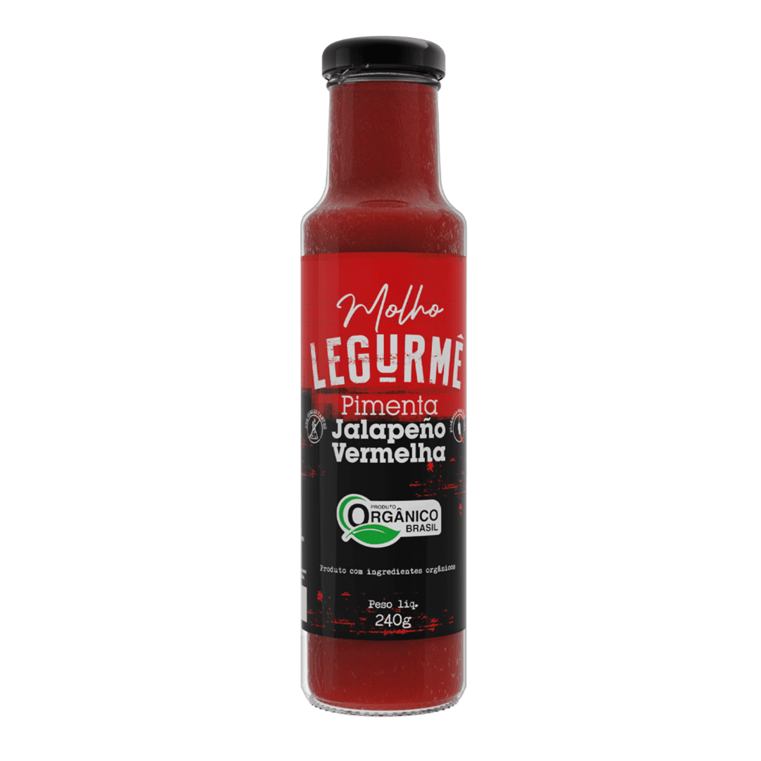 Molho de Pimenta Jalapeño Vermelha Orgânico 240g - Legurmê