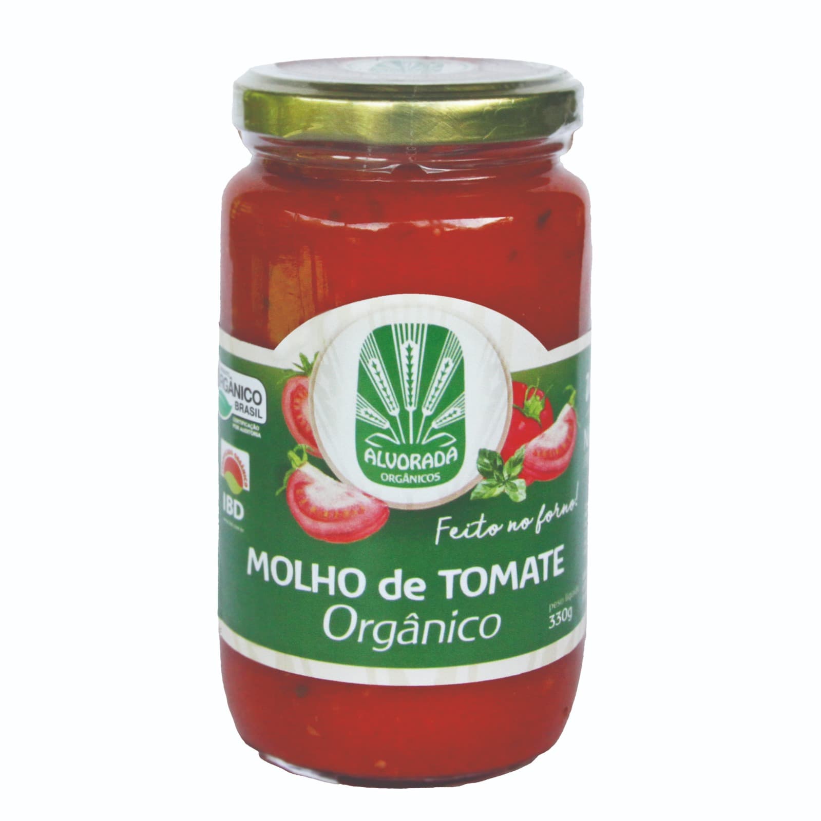 Molho de Tomate Orgânico 330g - Alvorada
