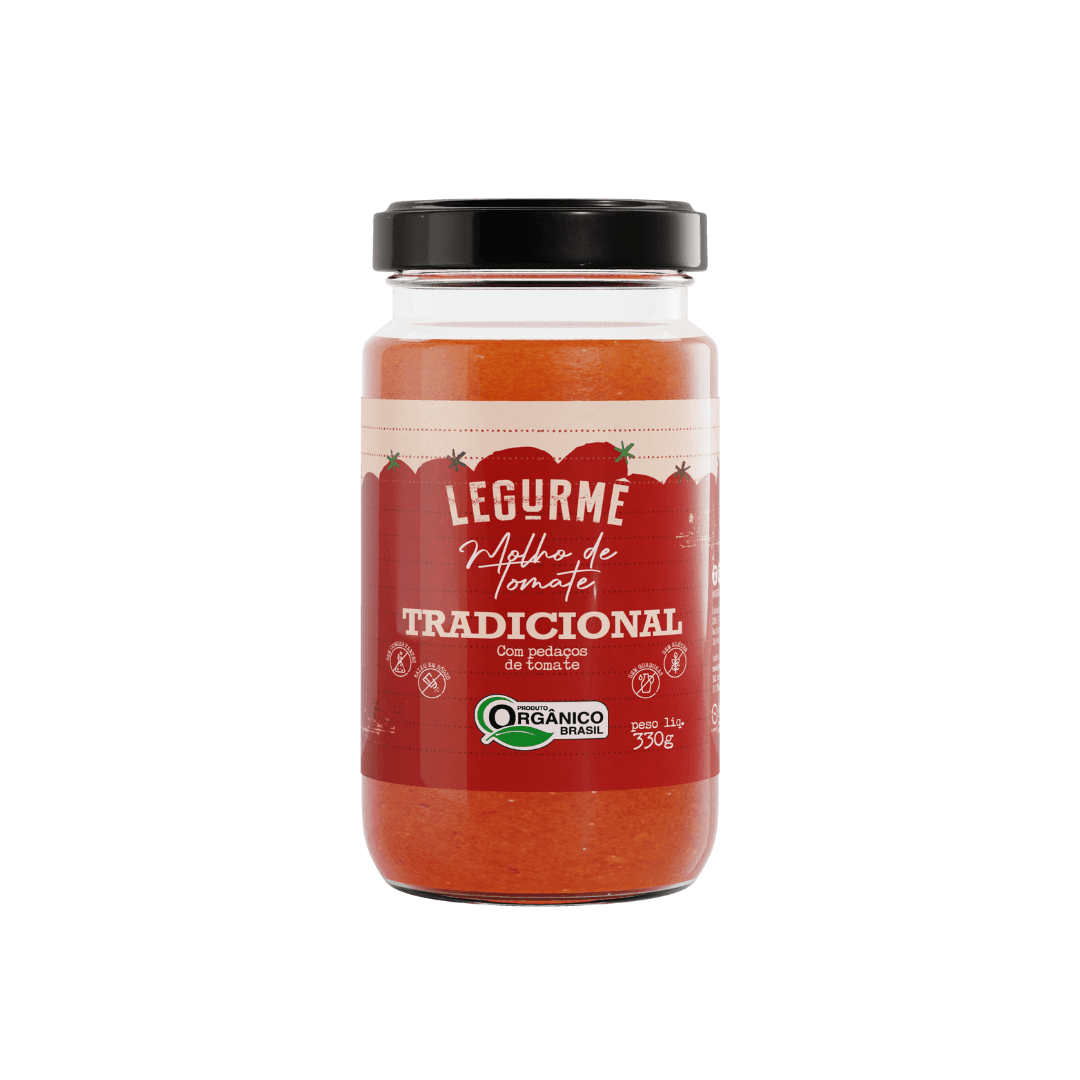 Molho de Tomate Tradicional Orgânico 330g - Legurmê
