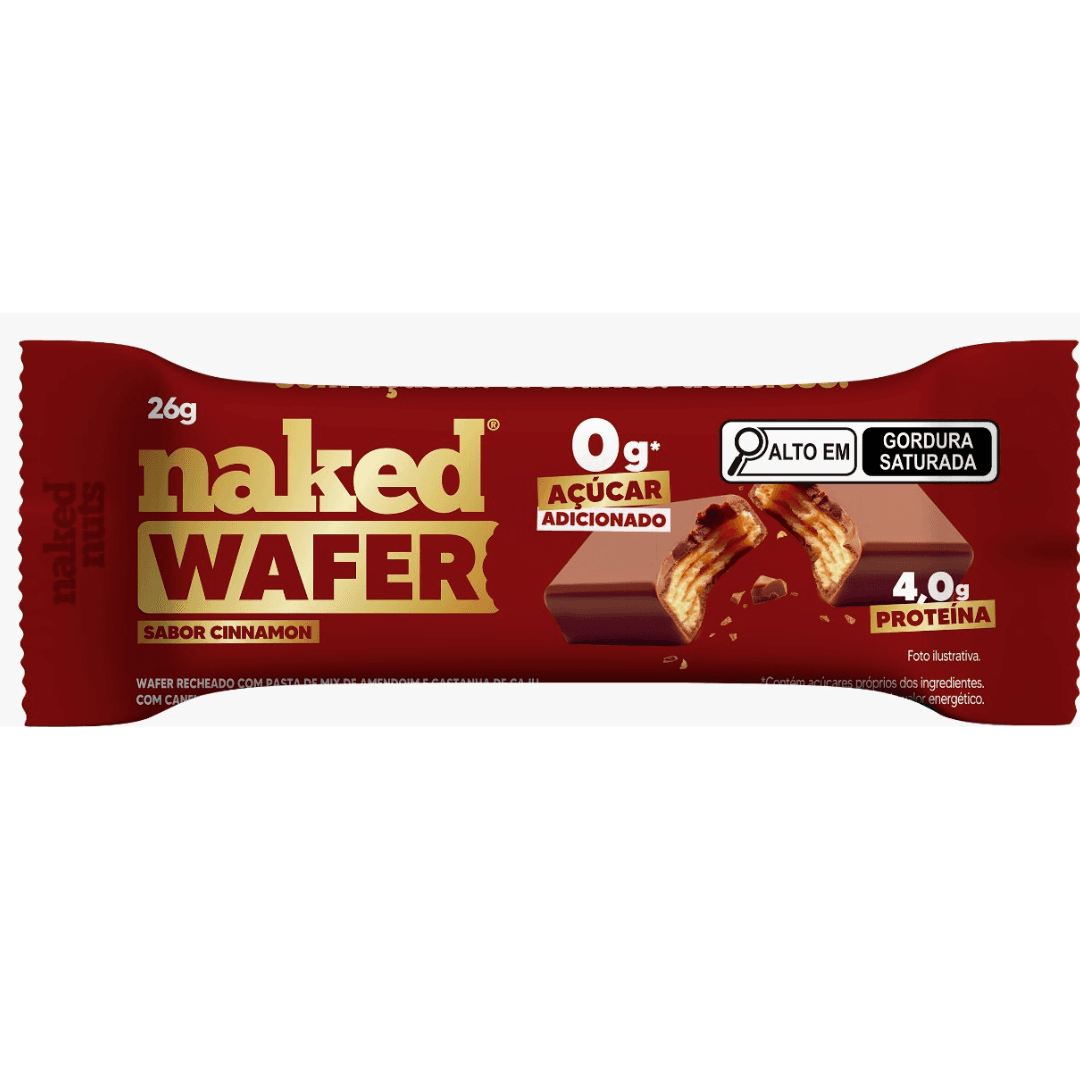 Naked Wafer Cinnamon 26g - Naked Nuts