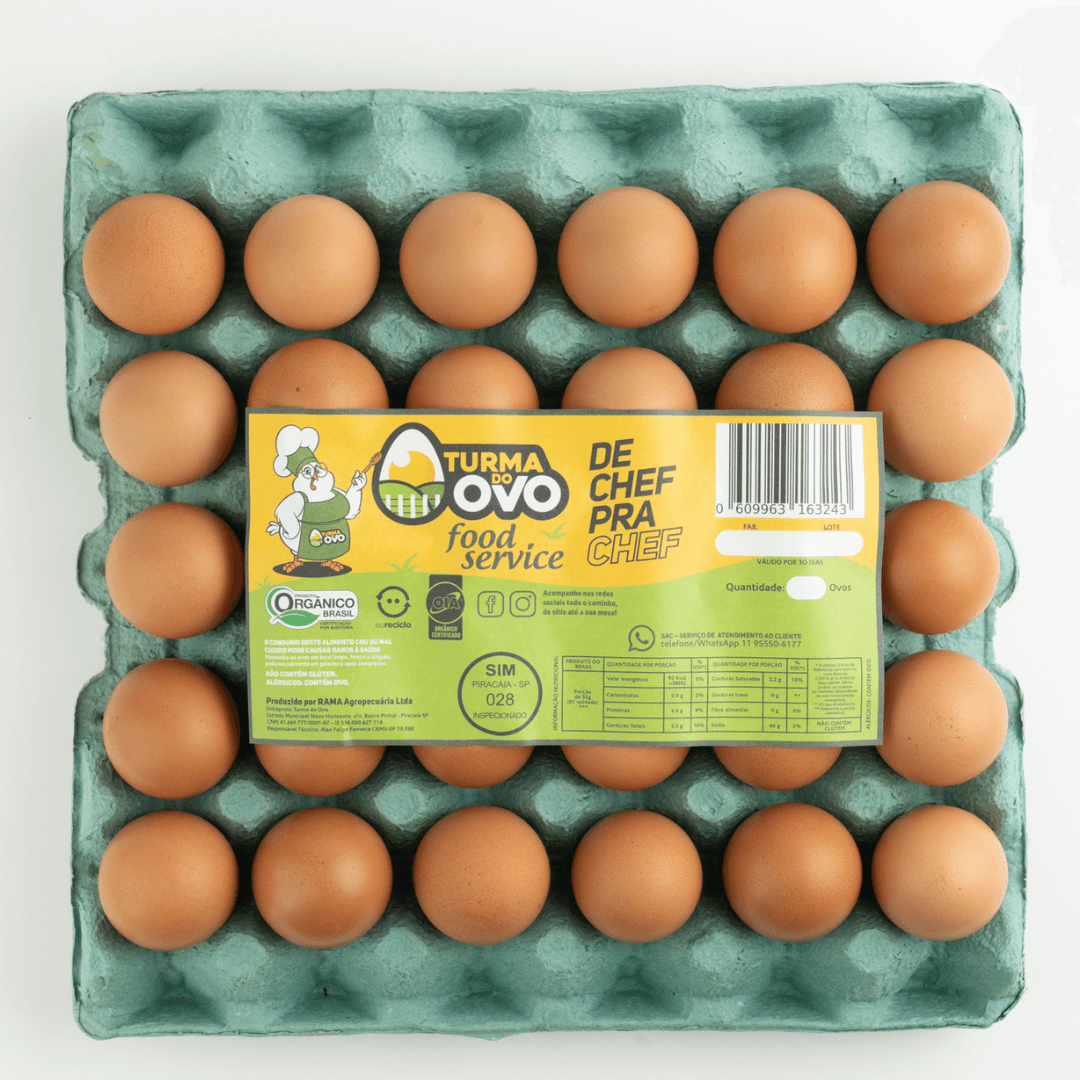 Ovos Vermelhos Orgânicos 30 Unidades - Turma do Ovo