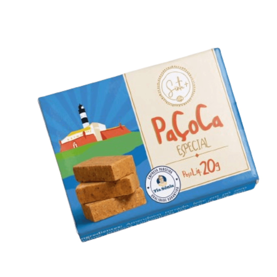 Paçoca Zero Açúcar 20g - Sinta+