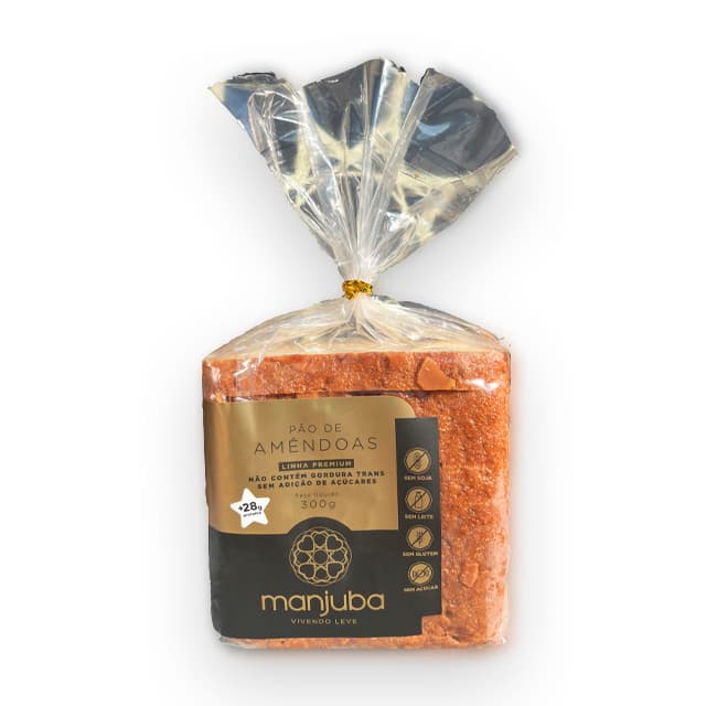 Pão de Amêndoas Sem Glúten 300g - Manjuba