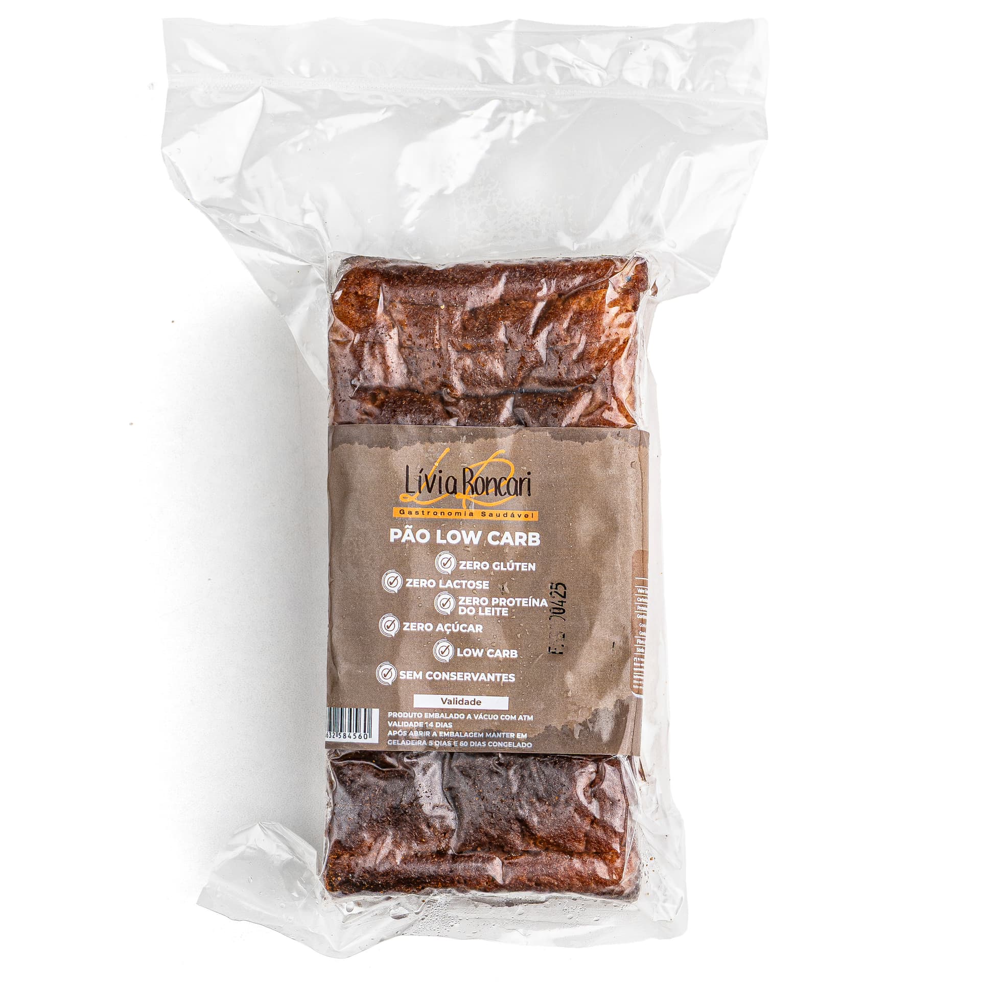 Pão Low Carb Congelado 300g - Lívia Roncari