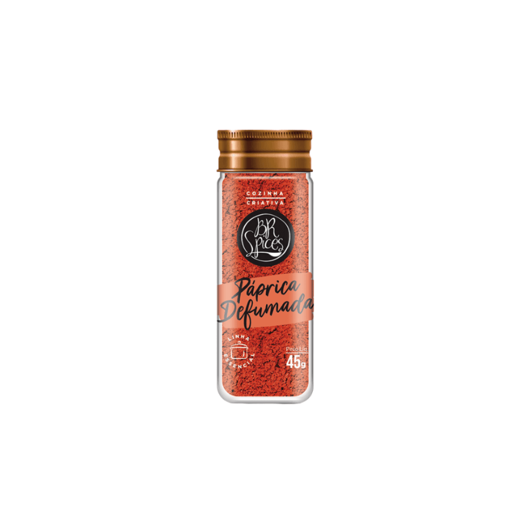 Páprica Defumada Vidro 45g - Br Spices