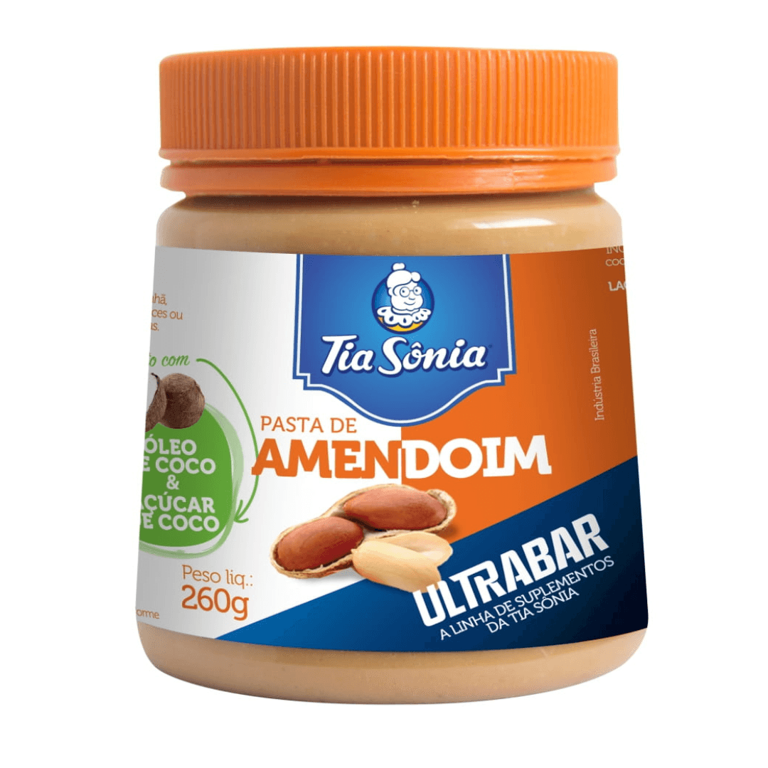 Pasta de Amendoim Pote 260g - Tia Sônia