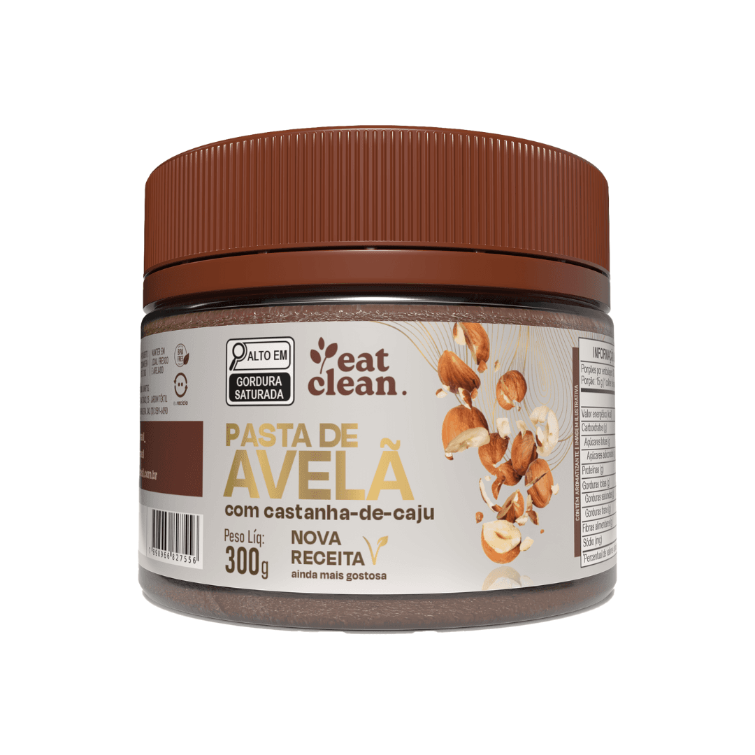 Pasta de Avelã com Castanha de Caju e Cacau 300g - Eat Clean