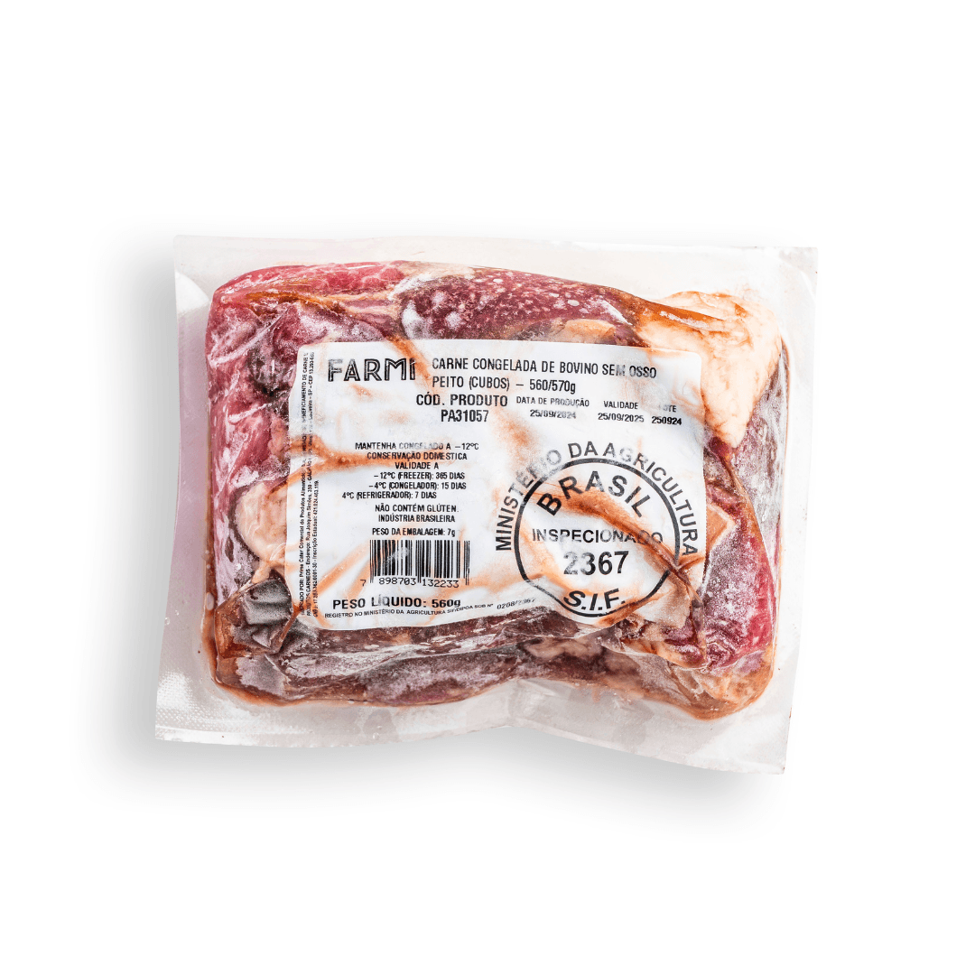 Peito Cubos Congelado 560g - Farmi