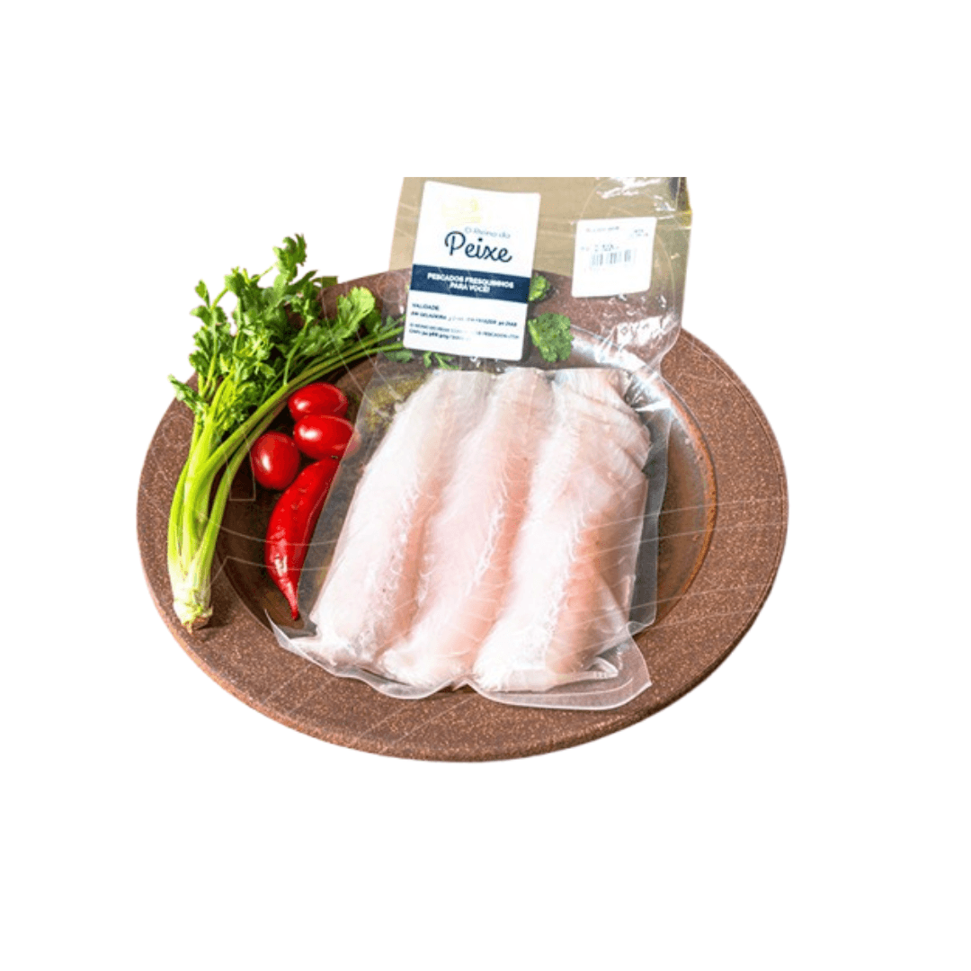Pescada Branca Filé sem Pele 300g - O Reino do Peixe