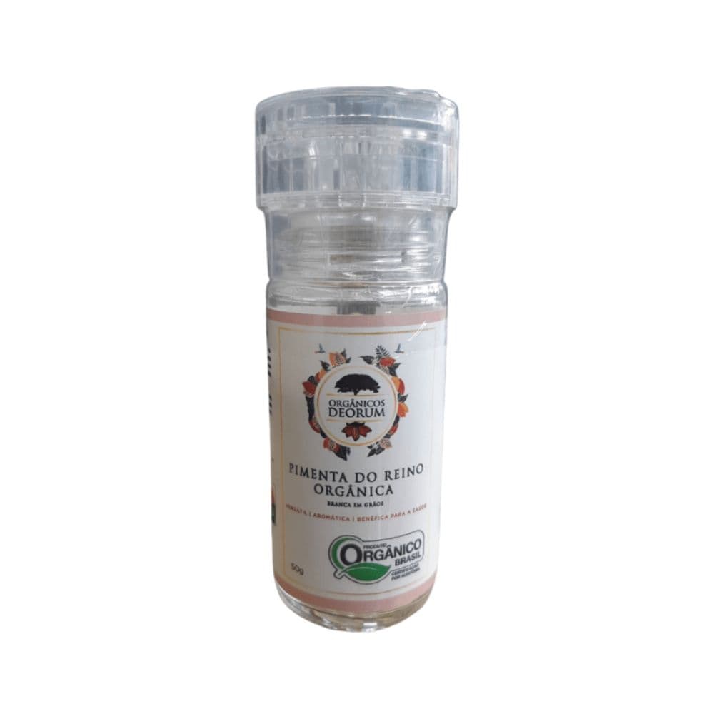 Pimenta do Reino Branca em Grãos Orgânica 50g - Deorum
