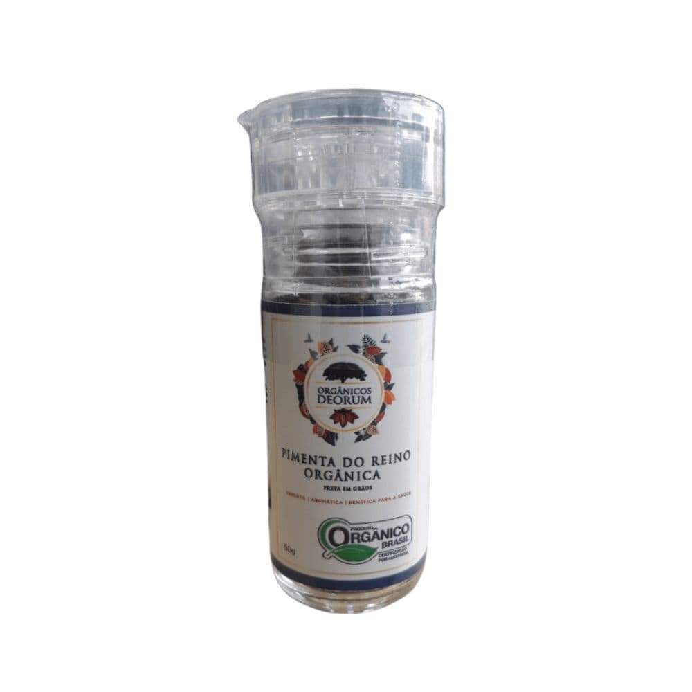 Pimenta do Reino Preta em Grãos Orgânica 50g - Deorum