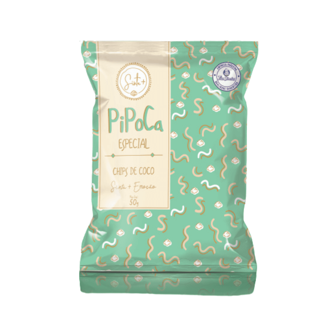 Pipoca Chips de Coco 50g - Sinta+