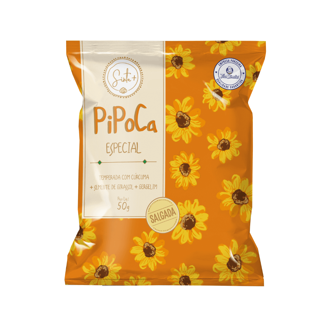 Pipoca Salgada Cúrcuma 50g - Sinta+