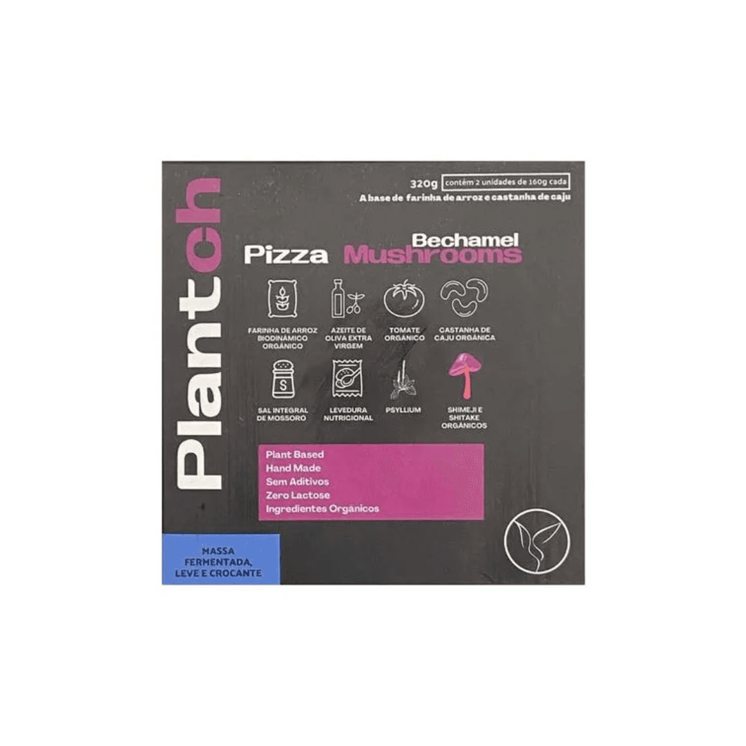 Pizza de Mushrooms Vegana 320g - Plantch