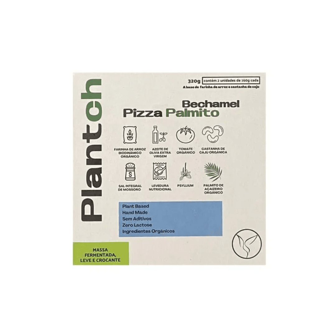Pizza de Palmito Vegana 320g - Plantch