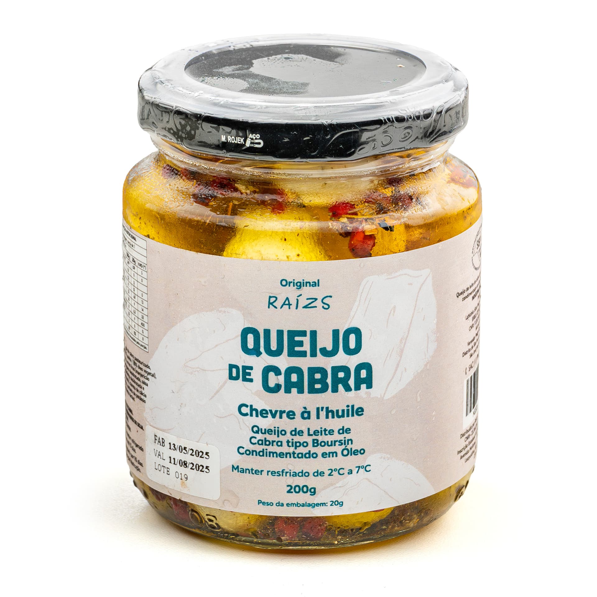 Queijo de Cabra Tipo Boursin Chevre à l'huile 200g - Raízs