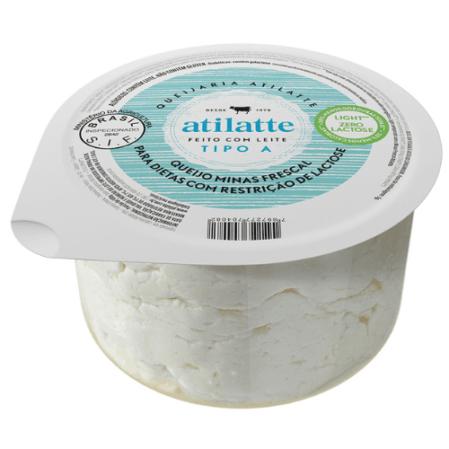 Queijo Minas Frescal Light Zero Lactose 500g - Atilatte