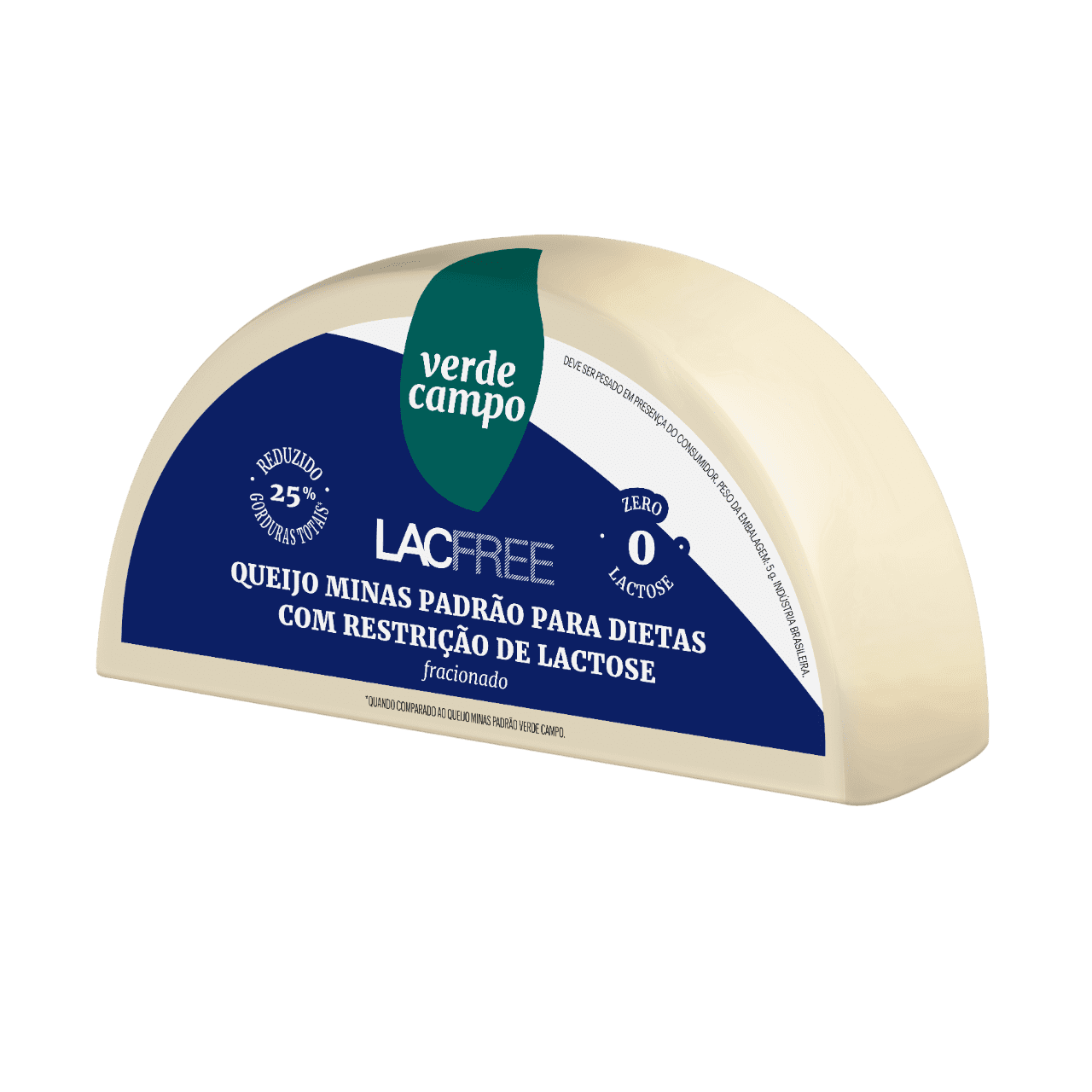 Queijo Minas Padrão LacFree 450g - Verde Campo
