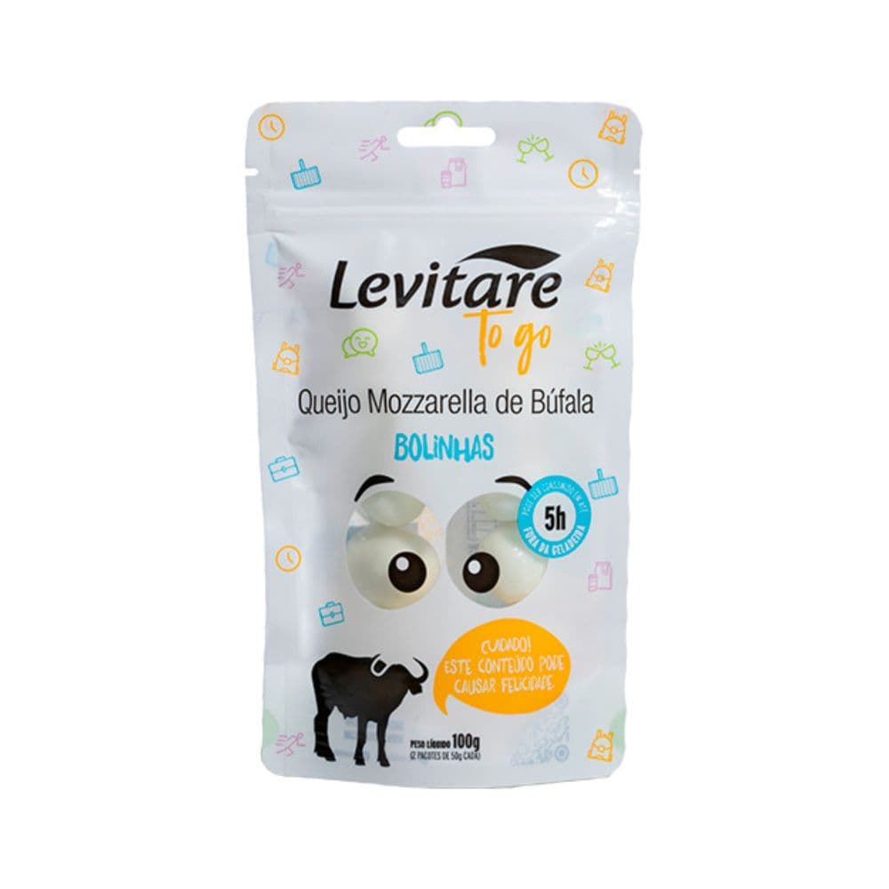 Queijo Mussarela de Búfala Bolinha 100g - Levitare