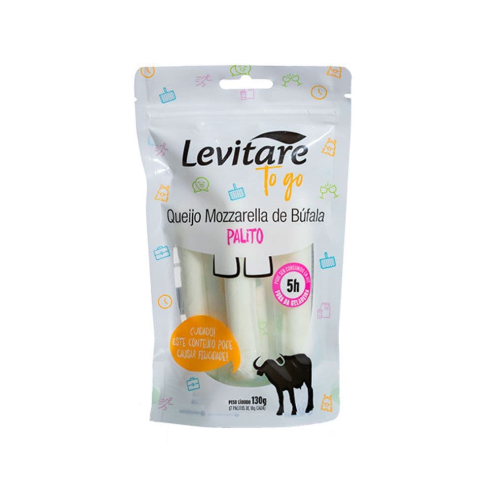 Queijo Mussarela de Búfala Palito 130g - Levitare