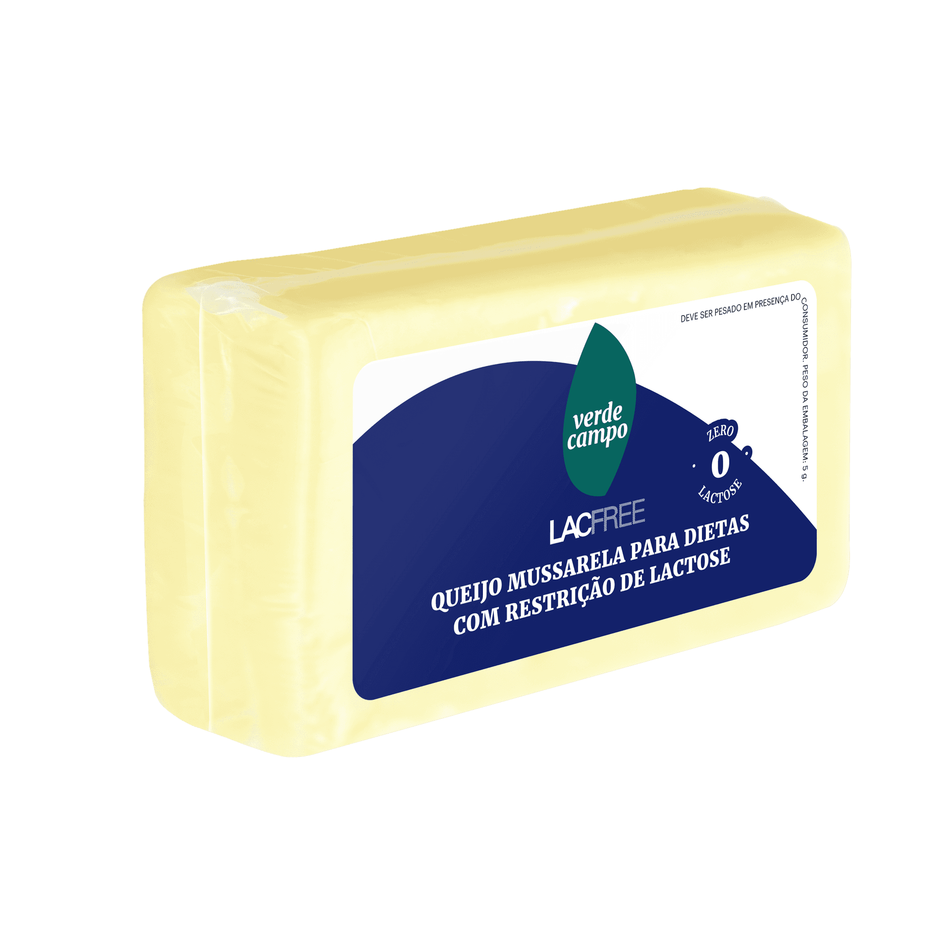 Queijo Mussarela LacFree 500g - Verde Campo