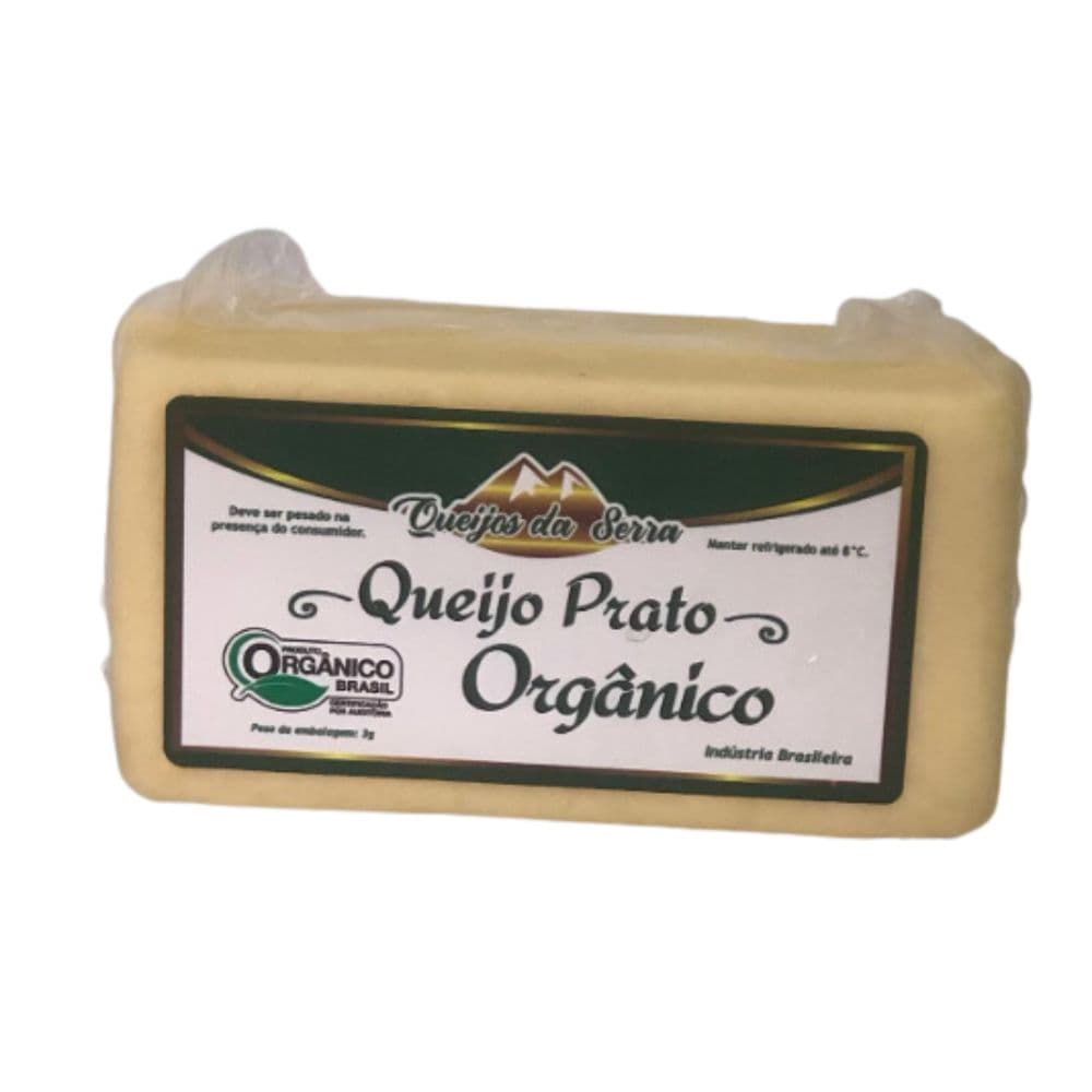Queijo Prato Orgânico 350g - Queijos da Serra