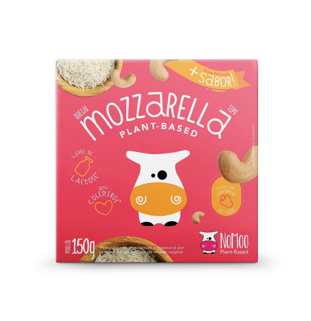 Queijo Tipo Mozzarella Vegano 150g - NoMoo