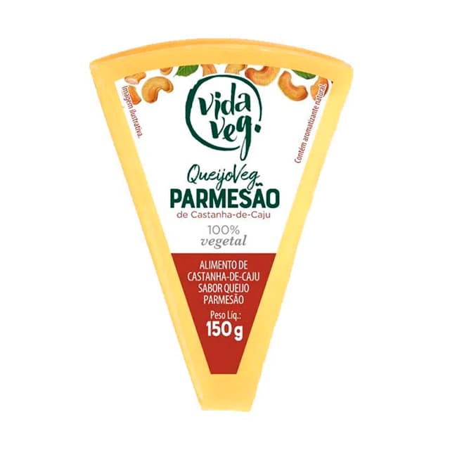 QueijoVeg Parmesão de Castanha-de-Caju 150g - VidaVeg