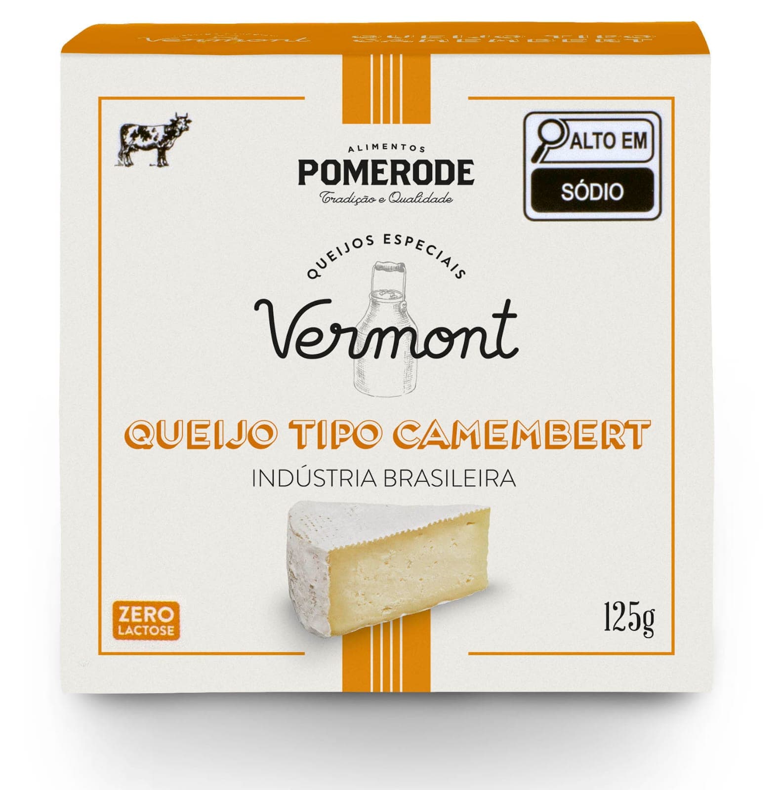 Queijo Vermont Tipo Camembert 125g - Pomerode