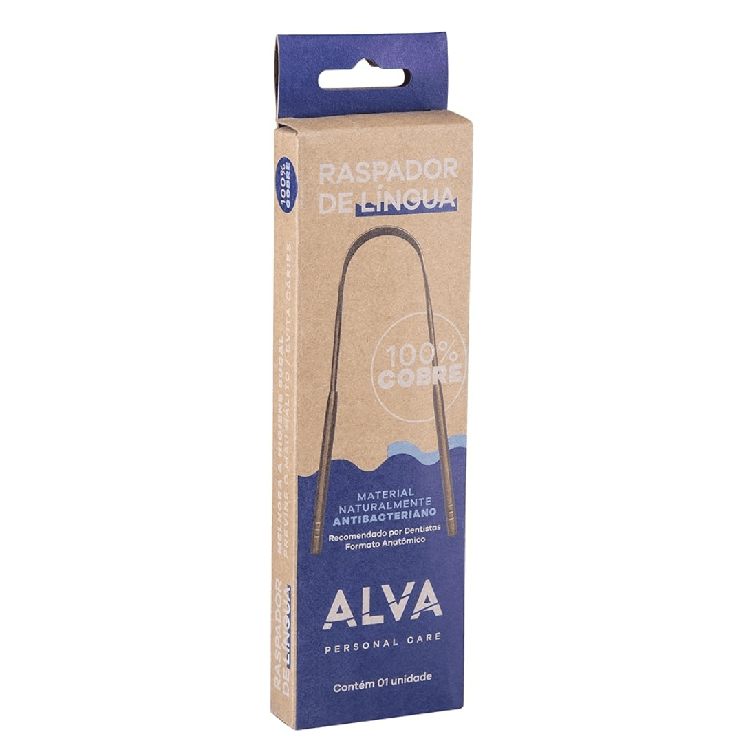Raspador de Língua de Cobre - Alva
