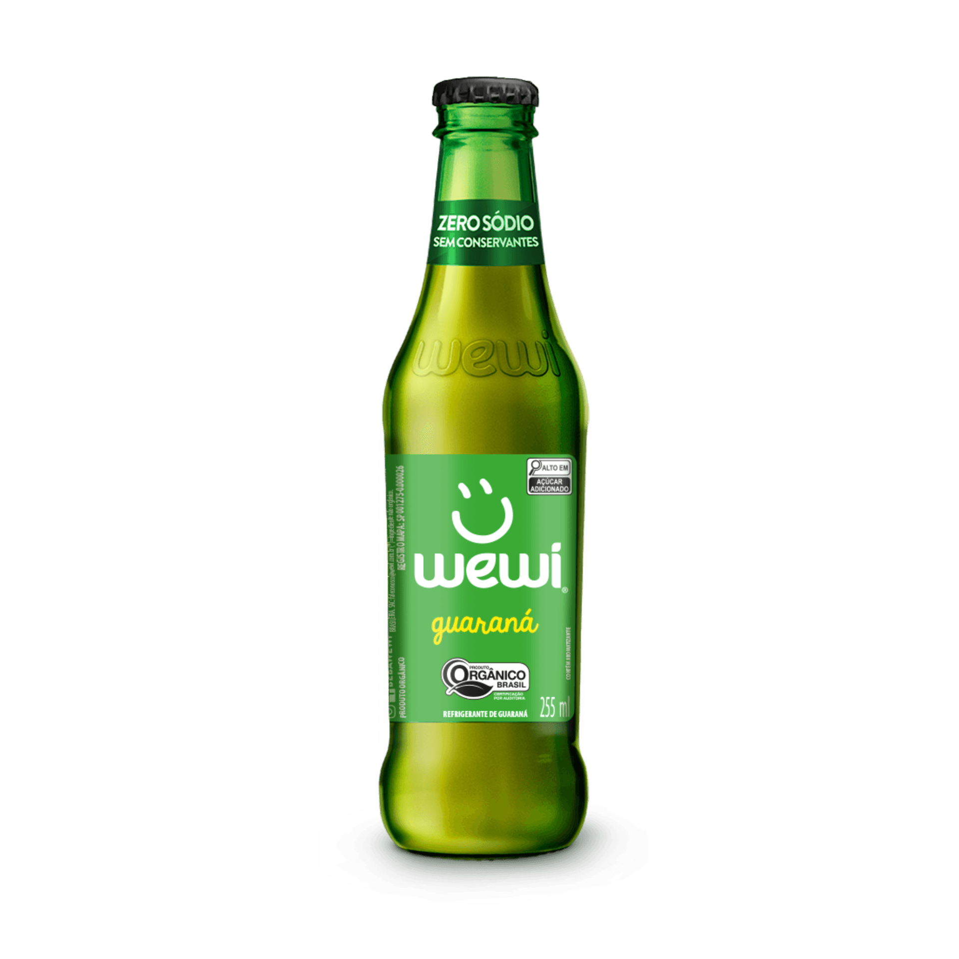Refrigerante Guaraná Orgânico Garrafa 255ml - Wewi