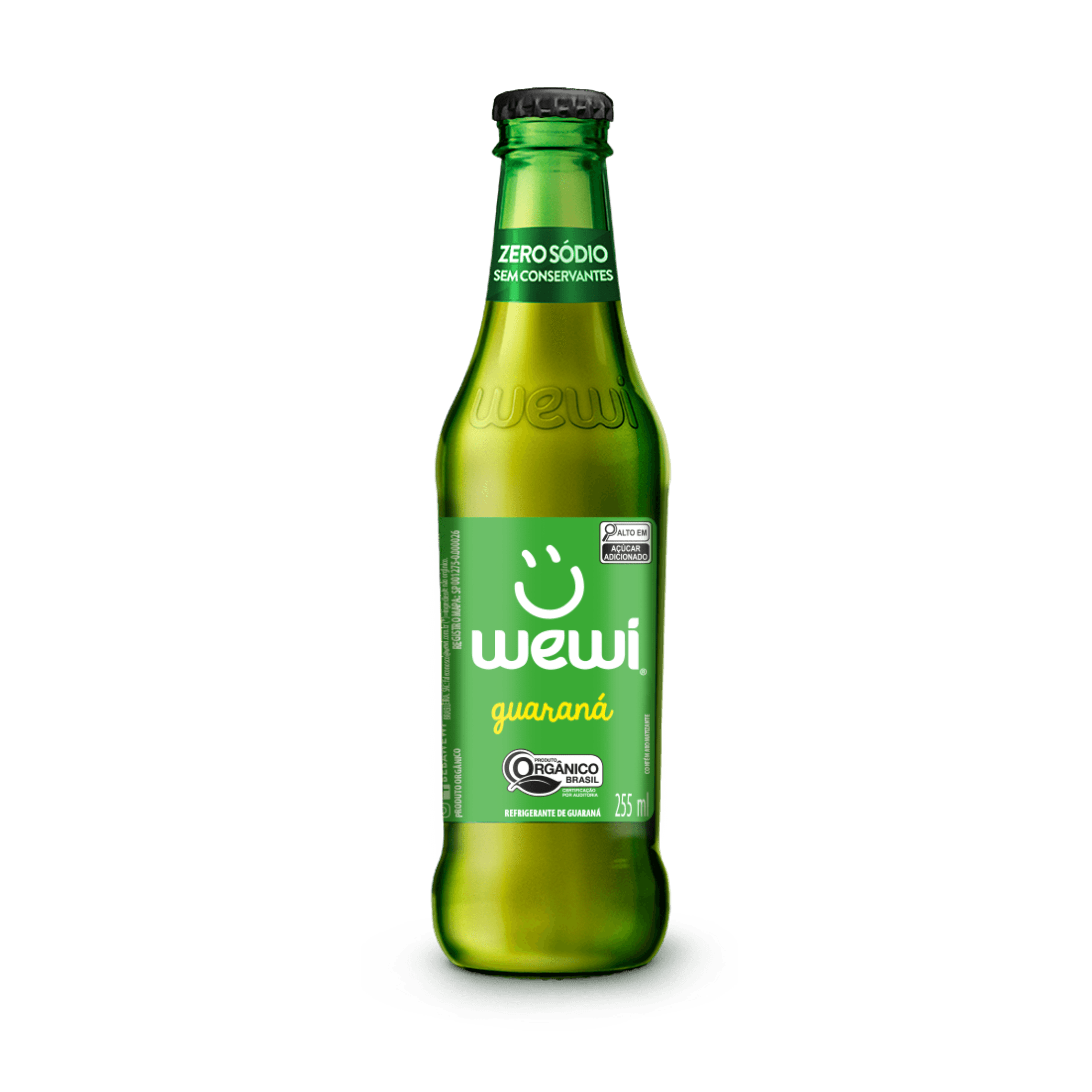 Refrigerante Guaraná Orgânico Garrafa 255ml - Wewi