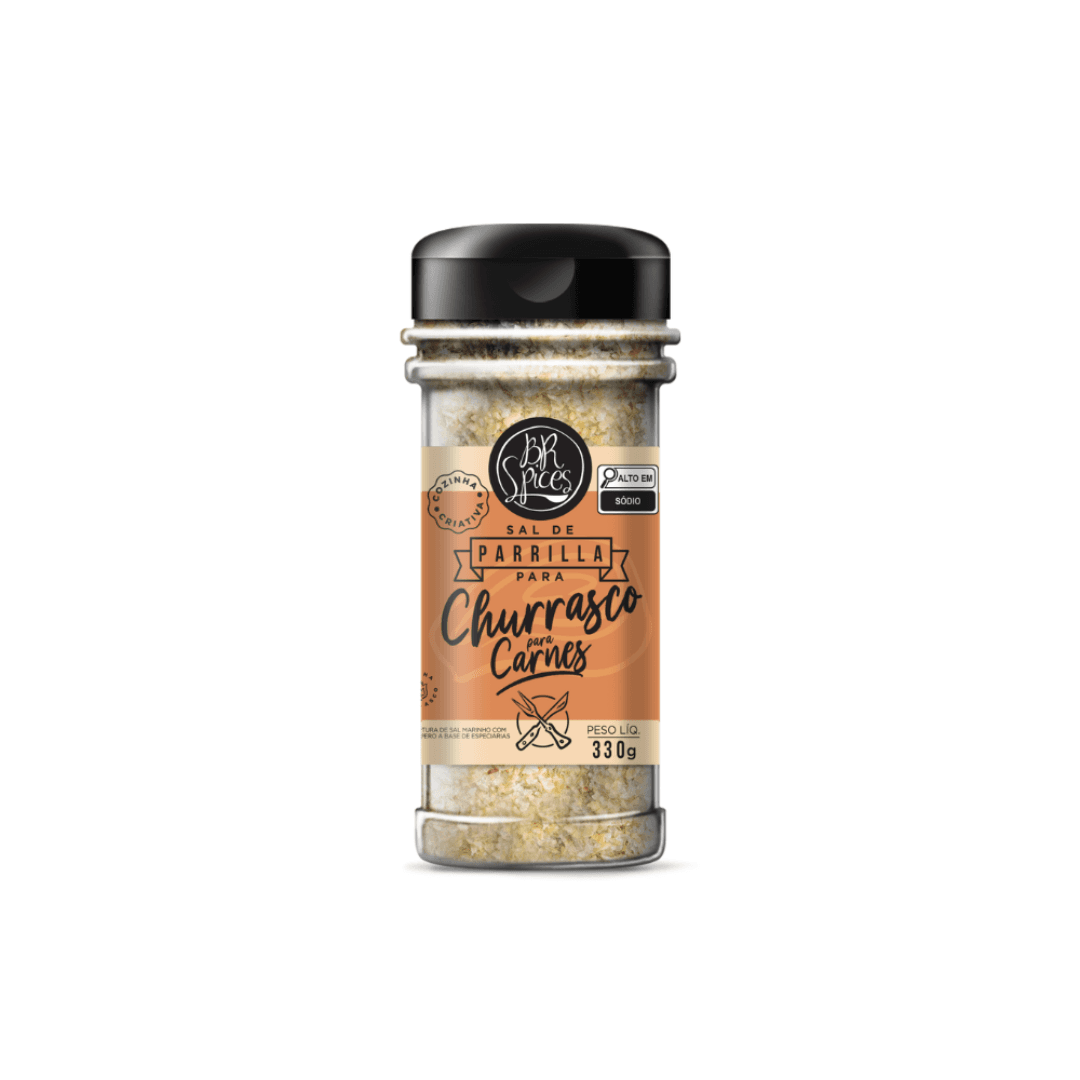 Sal de Parrilla para Carnes 330g - Br Spices