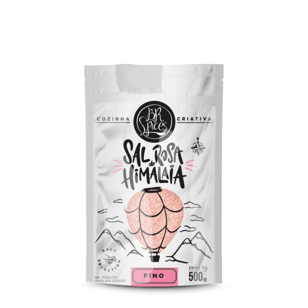 Sal Rosa do Himalaia Fino 500g - Br Spices