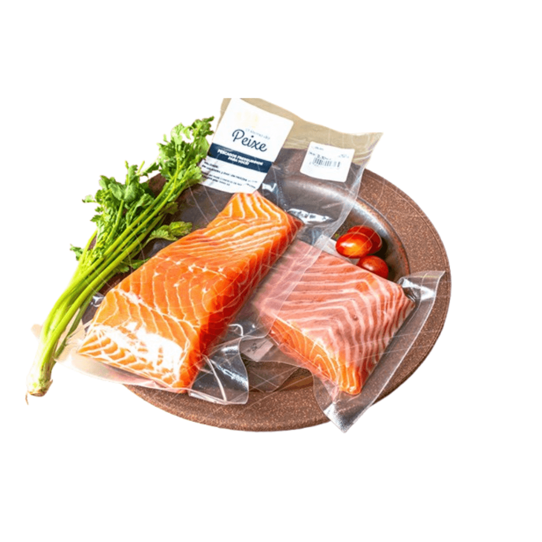 Salmão sem Pele 160g - O Reino do Peixe