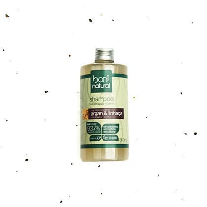 Shampoo Argan e Linhaça - Boni Natural