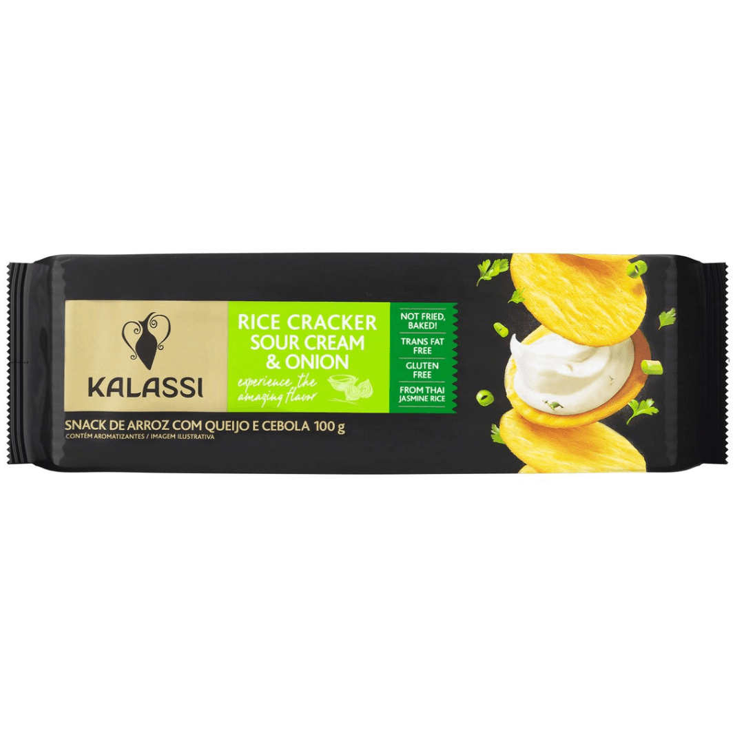 Snack de Arroz Sour Cream e Onion 100g - Kalassi